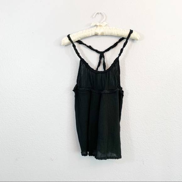LUX Urban Outfitters Black Gauze Swing Tank